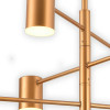 07650-6,33(3000K) Люстра Мекли мат.золото Led 42W Kink Light