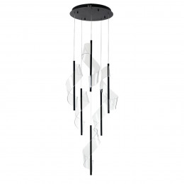 08042-6A,19 Люстра каскадная Илина черный Led 84W Kink Light