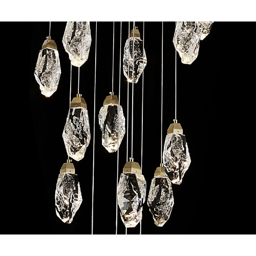 07862-19A,36 Люстра каскадная Джина латунь Led 72W Kink Light