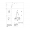 08037-70,29 Люстра Ранни черный жемчуг Kink Light