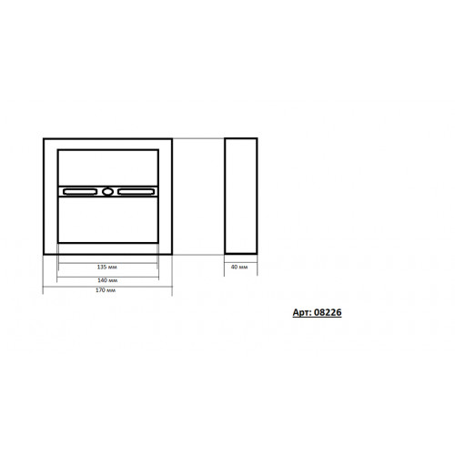 08226,19(4000K) Подвес Альтис черный w80*80 Kink Light