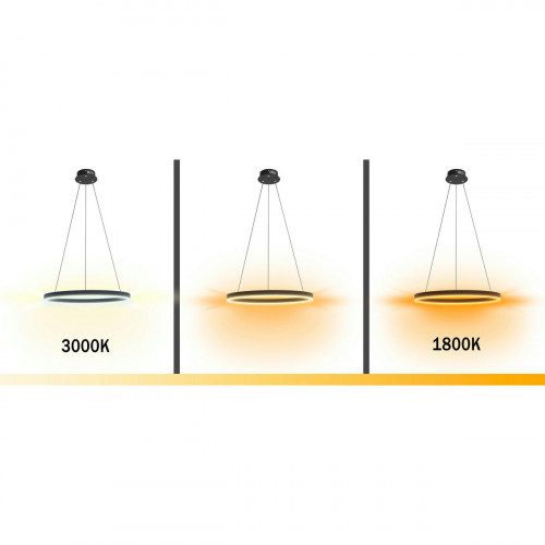 08212,19A(dim to warm) Подвес Тор черный d40 Kink Light