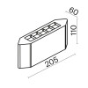 Архитектурная подсветка Outdoor O412WL-L8GF3K
