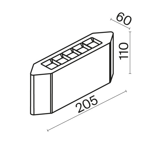 Архитектурная подсветка Outdoor O412WL-L8GF3K
