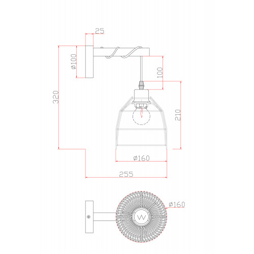 Настенный светильник (бра) Freya FR5334WL-01W