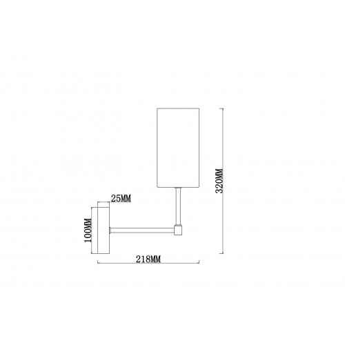 Настенный светильник (бра) Freya FR5184WL-01BS