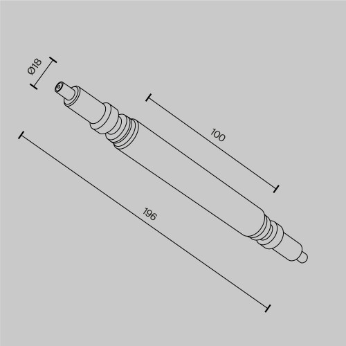 Комплектующие для систем освещения с токоведущими элементами Technical CA004RC-B