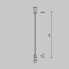 Комплектующие для систем освещения с токоведущими элементами Technical TRA159C-IPC1-BS