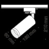 Трековый светильник Technical TR004-1-GU10-CH