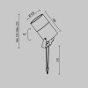 Ландшафтный светильник Outdoor O050FL-L15GR3K