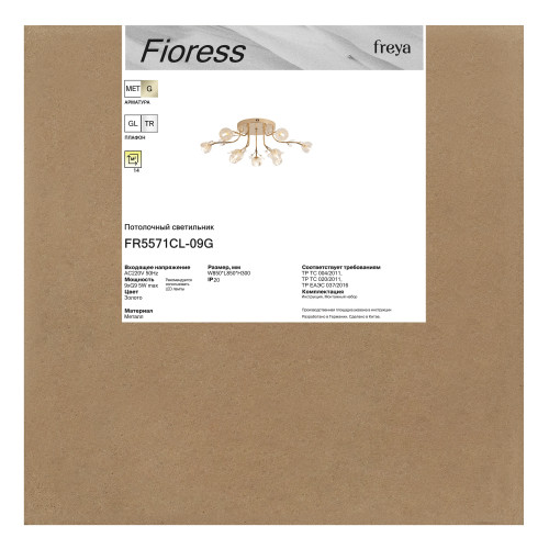 Люстра Freya FR5571CL-09G