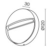 Подсветка для лестниц Outdoor O046SL-L3B3K