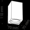 Потолочный светильник Technical C011CL-01B