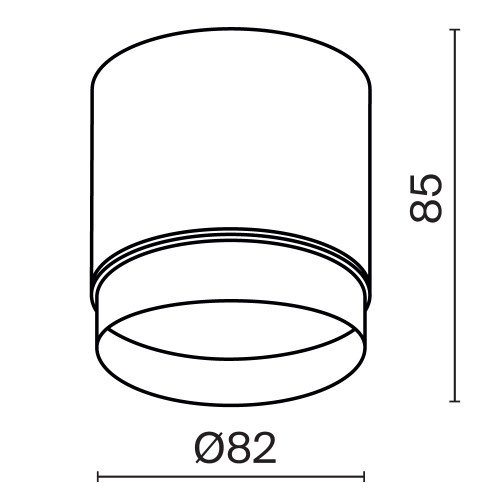 Потолочный светильник Technical C088CL-GX53-B