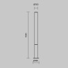 Садово-парковый светильник Outdoor O041FL-L50B3K