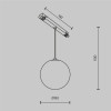 Трековый подвесной светильник Technical TR039-4-5W3K-WW-DS