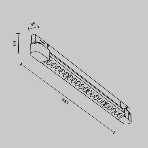 Трековый светильник Technical TR195-3-20W2.7K-M-B