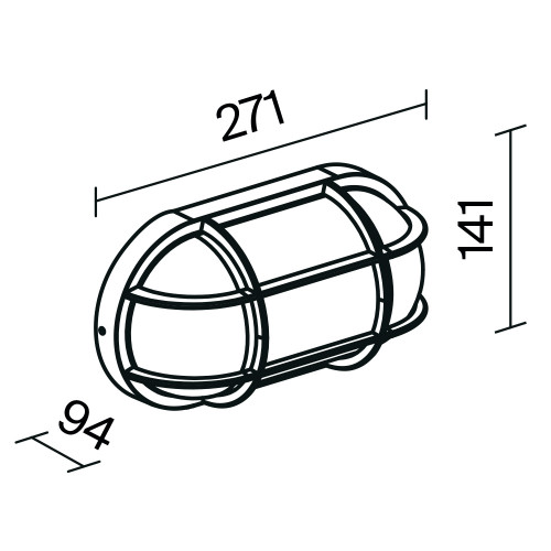 Уличный настенный светильник Outdoor O449WL-01GF1