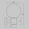 Уличный настенный светильник Outdoor O598WL-01B