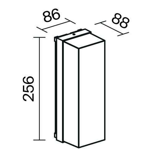 Уличный настенный светильник Outdoor O450WL-01GF