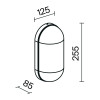 Уличный настенный светильник Outdoor O449WL-01GF
