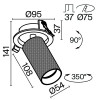 Встраиваемый светильник Technical C081CL-01-GU10-MG