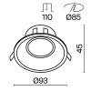 Встраиваемый светильник Technical DL028-2-01W