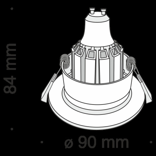 Встраиваемый светильник Technical DL041-01W