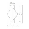 Настенный светильник LED4U L7388-250 WH