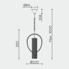 Подвесная люстра MODELUX ML.317.1 BS