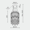 Подвесная люстра MODELUX ML.837.3 GD