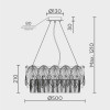 Подвесная люстра MODELUX ML.7445.500 GD