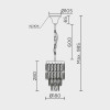 Подвесная люстра MODELUX ML.844.2 CR