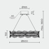 Подвесная люстра MODELUX ML.8180.600 CP