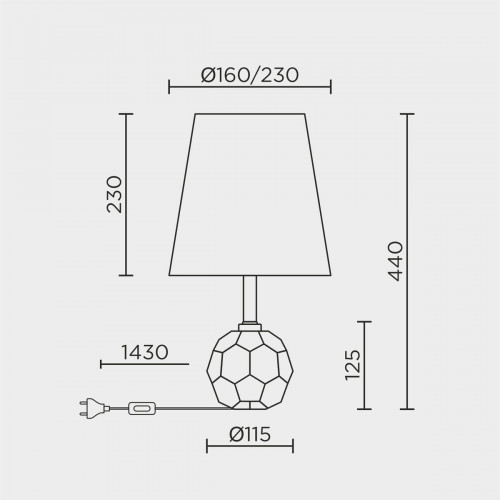 Настольный светильник MODELUX ML.6102.01TL