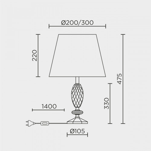 Настольный светильник MODELUX ML.5503.01TL GD