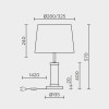 Настольный светильник MODELUX ML.5502.01TL BS
