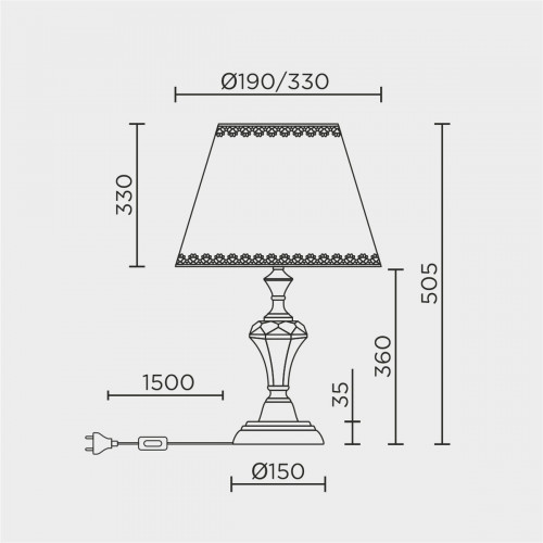 Настольный светильник LED4U L9916 AB