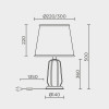Настольный светильник MODELUX ML.6063.01TL GR