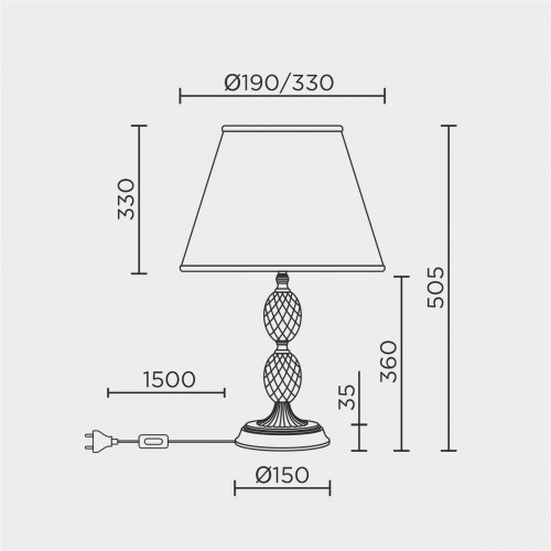Настольный светильник LED4U L9928 AB