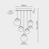 Подвесной светильник MODELUX ML.2338.5 BK