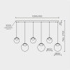 Подвесной светильник MODELUX ML.2338.6 BK