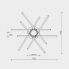 Потолочный светильник MODELIGHT MDL.9374.600CL BK
