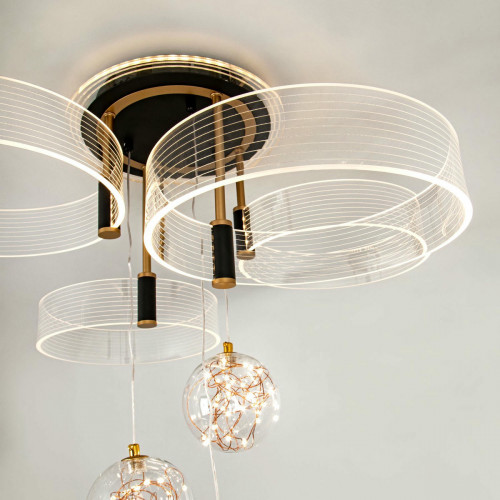 Потолочный светильник LED4U L1040-750 BK