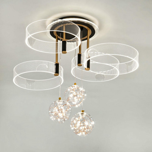 Потолочный светильник LED4U L1040-750 BK