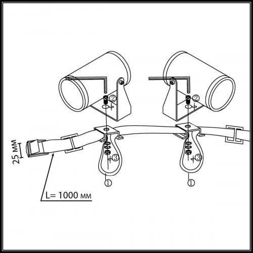 Ремень для фиксации светильника ODEON LIGHT BELT 6648/1000