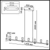 Подвесной светильник ODEON LIGHT DEFANCE 7144/45L