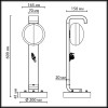 Уличный наземный светильник 60см IP54 ODEON LIGHT LUMA 5434/1F