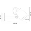 Бра Arte Lamp OSCAR A7141AP-1WH
