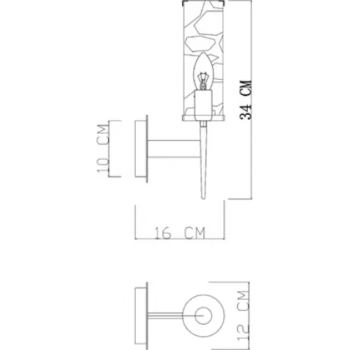 Бра Divinare SHAM 4505/17 AP-1